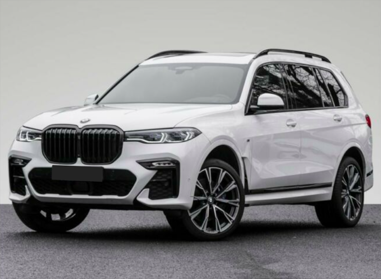 BMW X7 M50d Mpaket | předváděcí auto | skladem | od autorizovaného prodejce | bílá metalíza | super cena | top stav | online nákup | autoibuy.com